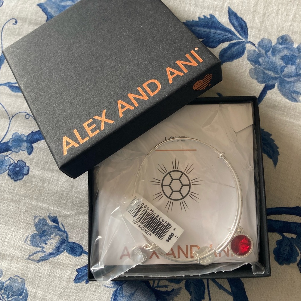 Alex and Ani Light Siam Crystal Bracelet